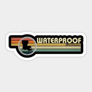 Waterproof Louisiana vintage 1980s style Sticker